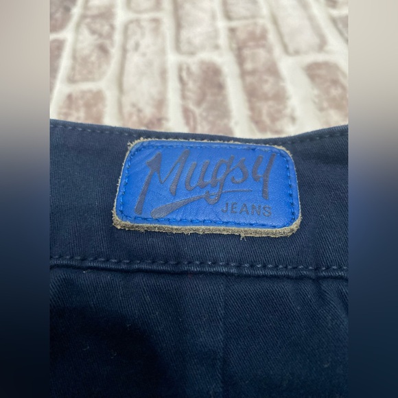 Mugsy Jeans Mens 32x30 Chino Morgans 4 Way Stretch Casual Flexible Pants Navy - Picture 5 of 7